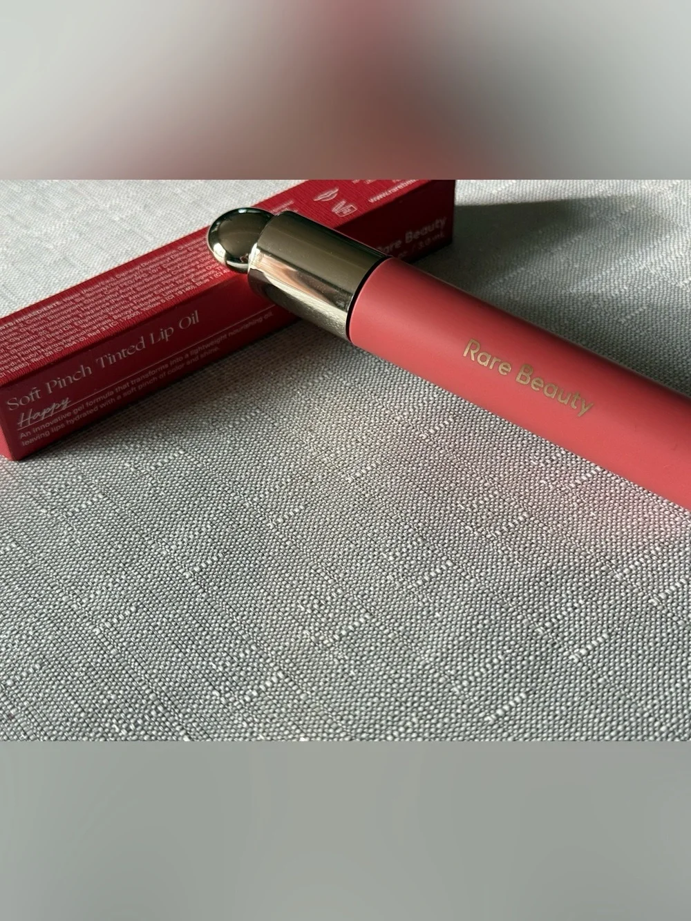 Rare Beauty Soft Pinch Tinted Lip Oil Happy Cool Pink 3 mL NEW IN BOX